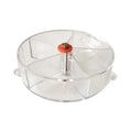 Parrot Foraging Toy Bird Chew Wheel Food Dispenser Divider Box Cage Accessory - Transparent V528-BIRD-FEEDER-TM-719438
