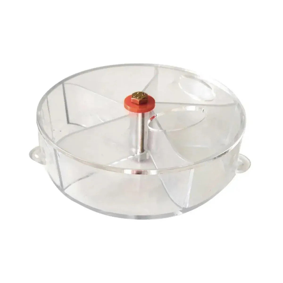 Parrot Foraging Toy Bird Chew Wheel Food Dispenser Divider Box Cage Accessory - Transparent V528-BIRD-FEEDER-TM-719438