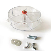 Parrot Foraging Toy Bird Chew Wheel Food Dispenser Divider Box Cage Accessory - Transparent V528-BIRD-FEEDER-TM-719438