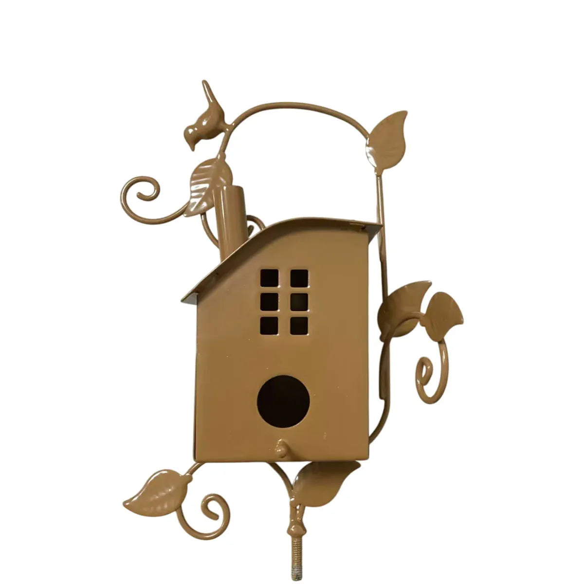 Birdhouse Garden Stakes Outdoor Yard Ornaments for Lawn and Garden Decoration - A V528-BIRD-HOUSE-A-570838