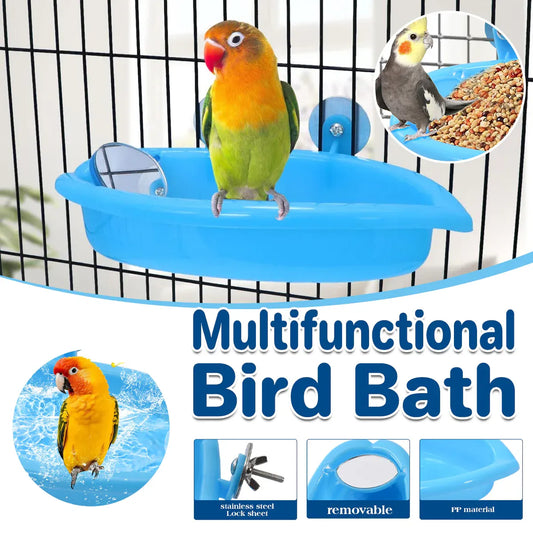 Bird Bath Basin Mirror Type Hanging Bird Bathtub For Multifunction Accessory V528-BIRD-MIRROR-211262