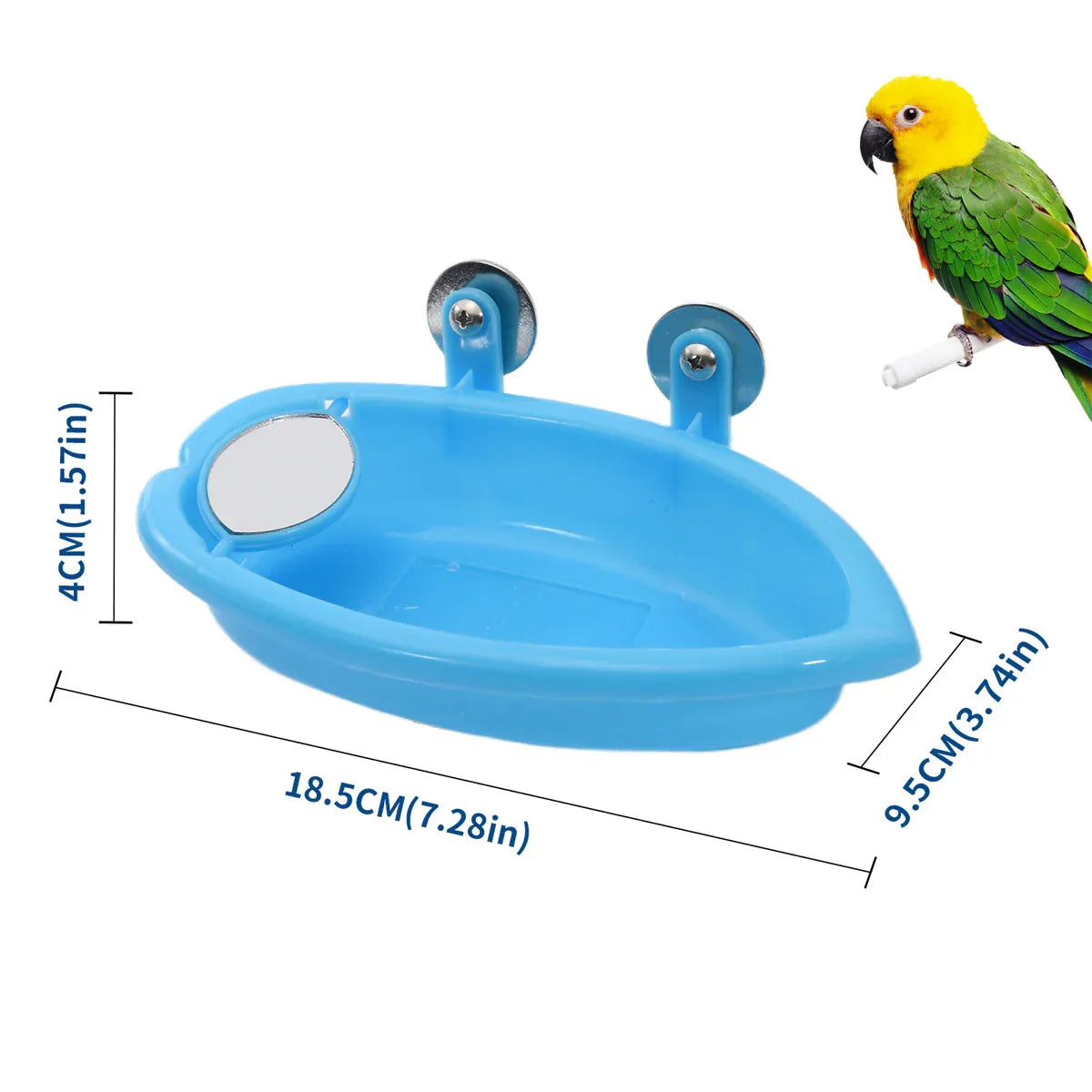 Bird Bath Basin Mirror Type Hanging Bird Bathtub For Multifunction Accessory V528-BIRD-MIRROR-211262