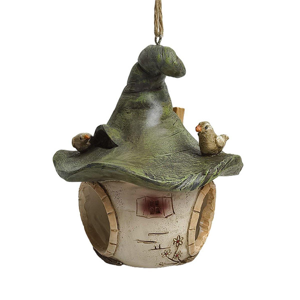 Cartoon Hanging Birdhouse Cozy Nest Resin Garden Outdoor Tree Patio Decor V528-BIRD-NEST-174357