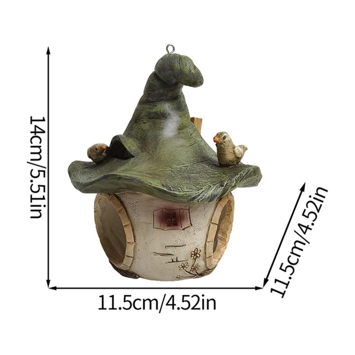 Cartoon Hanging Birdhouse Cozy Nest Resin Garden Outdoor Tree Patio Decor V528-BIRD-NEST-174357
