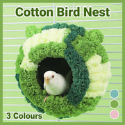 Hanging Warm Cotton Nest Hammock Cozy Bed for Parrots and Other Bird Species - Blue V528-BIRD-NEST-BLUE-558361