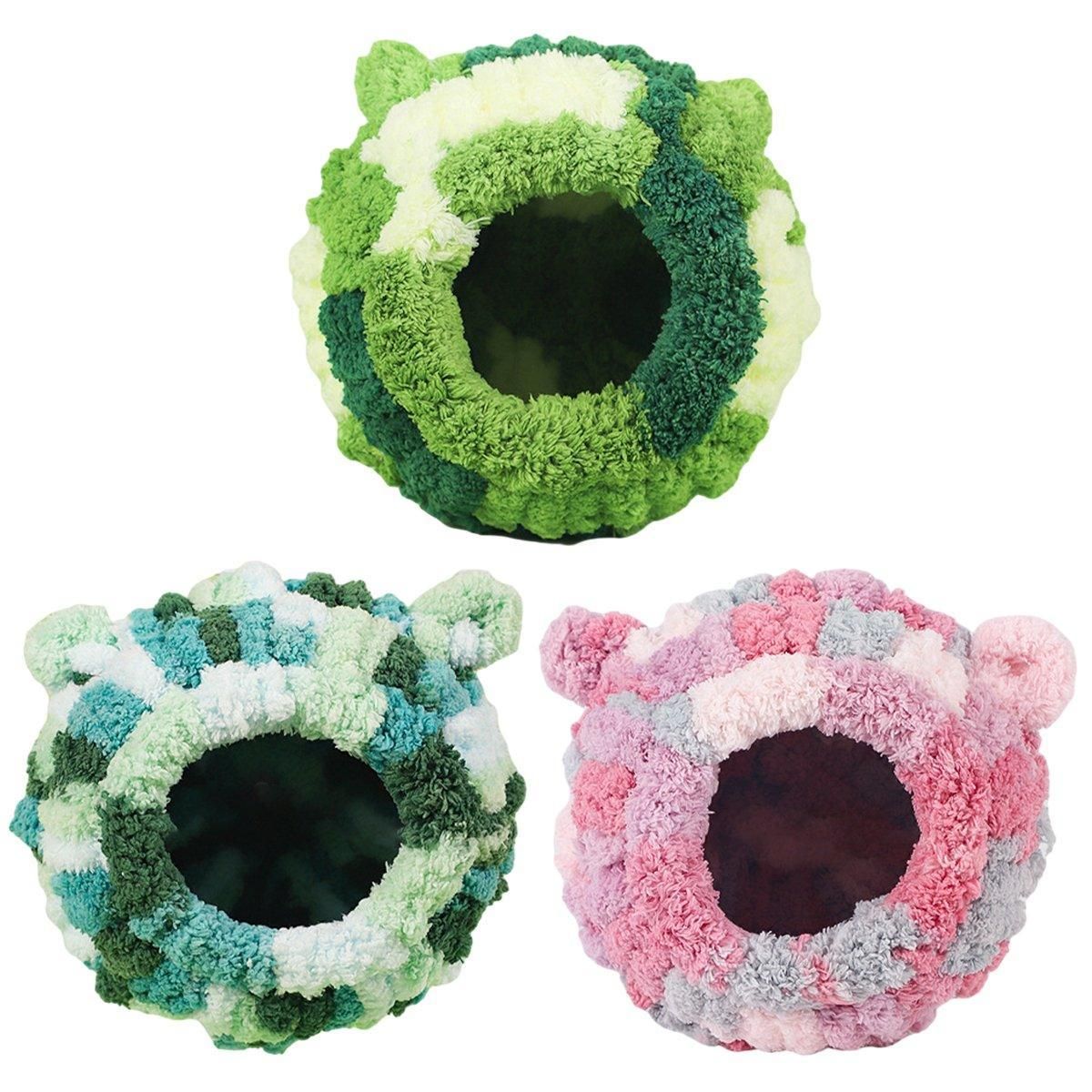 Hanging Warm Cotton Nest Hammock Cozy Bed for Parrots and Other Bird Species - Blue V528-BIRD-NEST-BLUE-558361