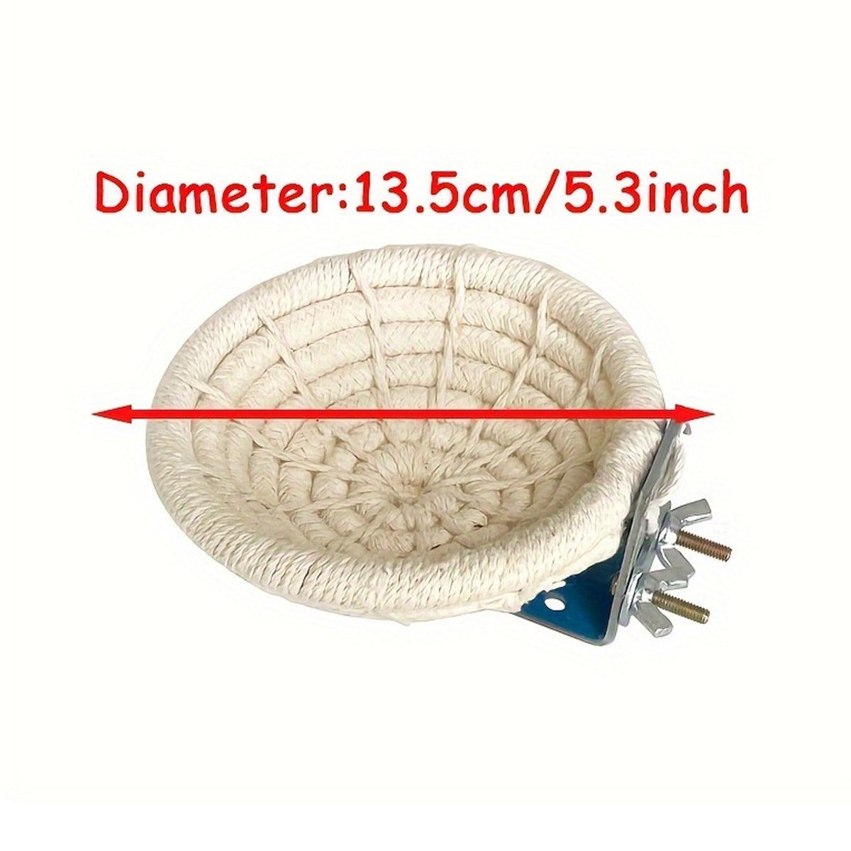 Birds Nest Parrot Straw Nest for Small Animal Nesting Material Bedding - Hemp Rope V528-BIRD-NEST-MA-L-644254