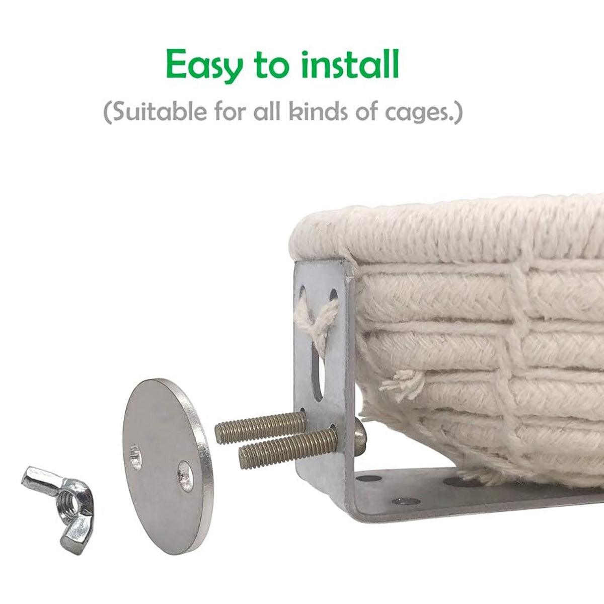 Birds Nest Parrot Straw Nest for Small Animal Nesting Material Bedding - Hemp Rope V528-BIRD-NEST-MA-L-644254