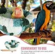 Parrot Winter Warm Nest Fluffy Cotton Hanging Bed Colourful Bird Cage House - Pink V528-BIRD-NEST-MHT-254657