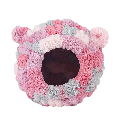 Hanging Warm Cotton Nest Hammock Cozy Bed for Parrots and Other Bird Species - Pink V528-BIRD-NEST-PINK-268470