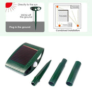 Solar Powered Ultrasonic Animal Bird Repeller Outdoor Pest Insect Control Device V528-BIRD-REPELLER-945602