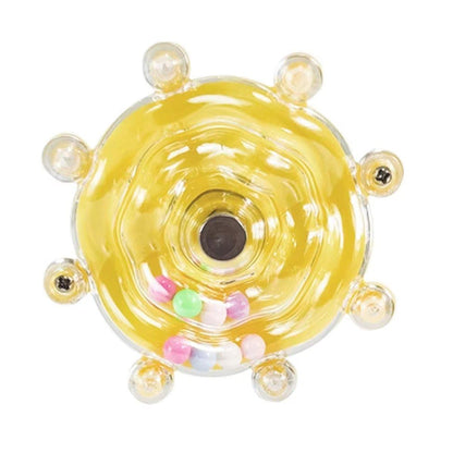 Interactive Parrot Spinning Wheel Stress Relief Toy for Small Birds Durable - Purple V528-BIRD-TOY-PURPLE-278773