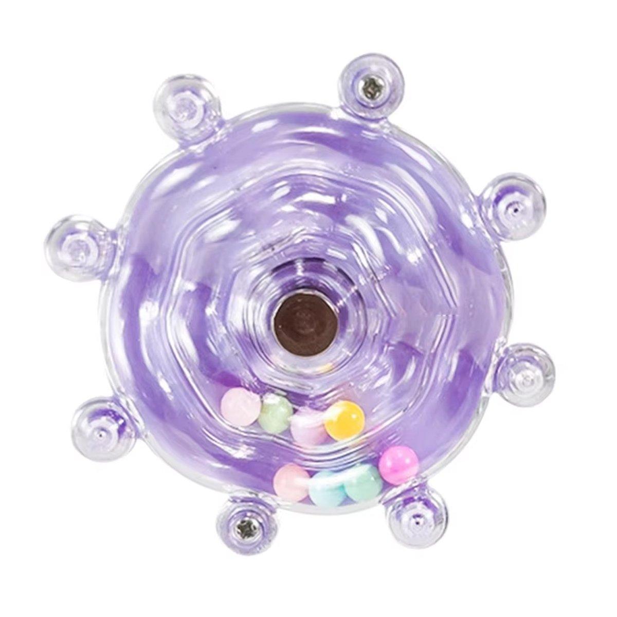 Interactive Parrot Spinning Wheel Stress Relief Toy for Small Birds Durable - Transparent V528-BIRD-TOY-TM-757230