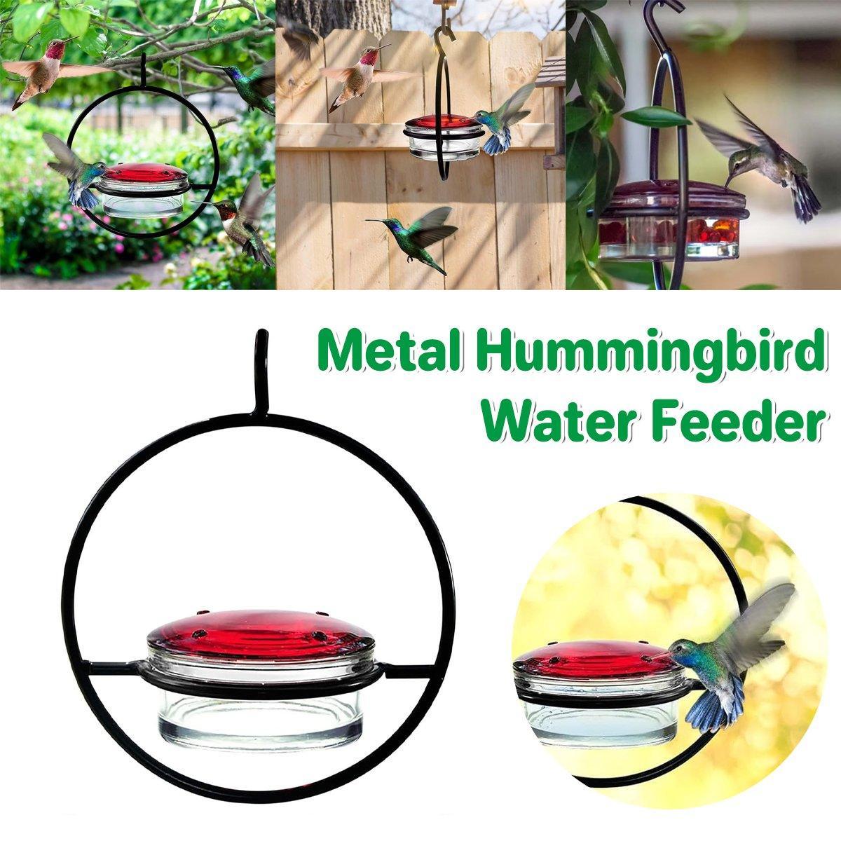 Metal Hummingbird Feeder Simple Design Durable Outdoor Garden Bird Water Feeder V528-BIRD-WATER-BOWL-A-282693