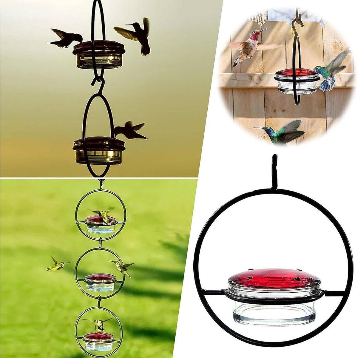 Metal Hummingbird Feeder Simple Design Durable Outdoor Garden Bird Water Feeder V528-BIRD-WATER-BOWL-A-282693