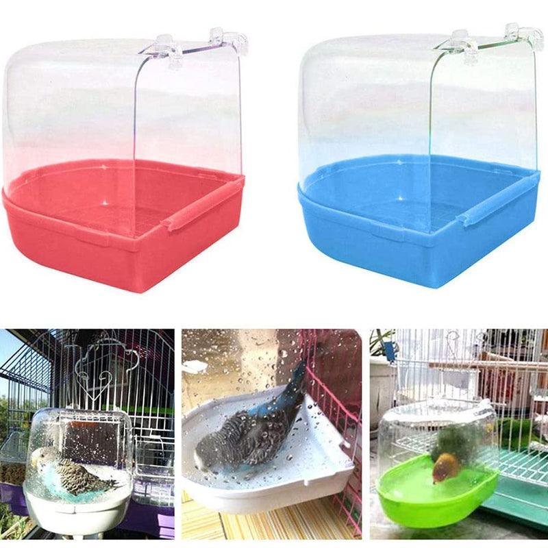 Bird Water Bath Tub For Pet Cage Hanging Bowl Parrot Birdbath Pet Cleaning - Green V528-BIRDBATHTUB-GREEN-552139