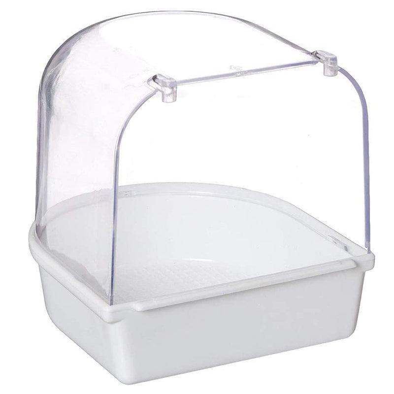 Bird Water Bath Tub For Pet Cage Hanging Bowl Parrot Birdbath Pet Cleaning - Pink V528-BIRDBATHTUB-PINK-838586