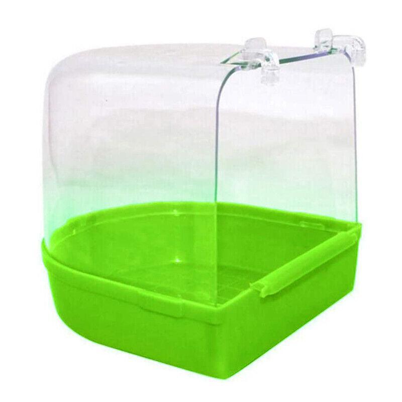 Bird Water Bath Tub For Pet Cage Hanging Bowl Parrot Birdbath Pet Cleaning - White V528-BIRDBATHTUB-WHITE-588084