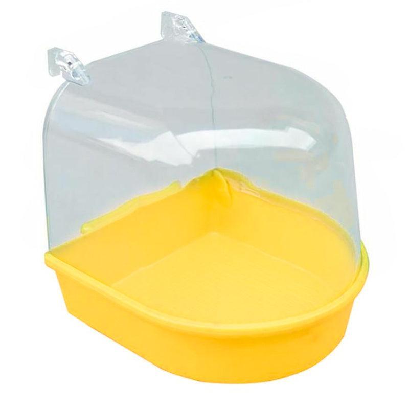 Bird Water Bath Tub For Pet Cage Hanging Bowl Parrot Birdbath Pet Cleaning - White V528-BIRDBATHTUB-WHITE-588084