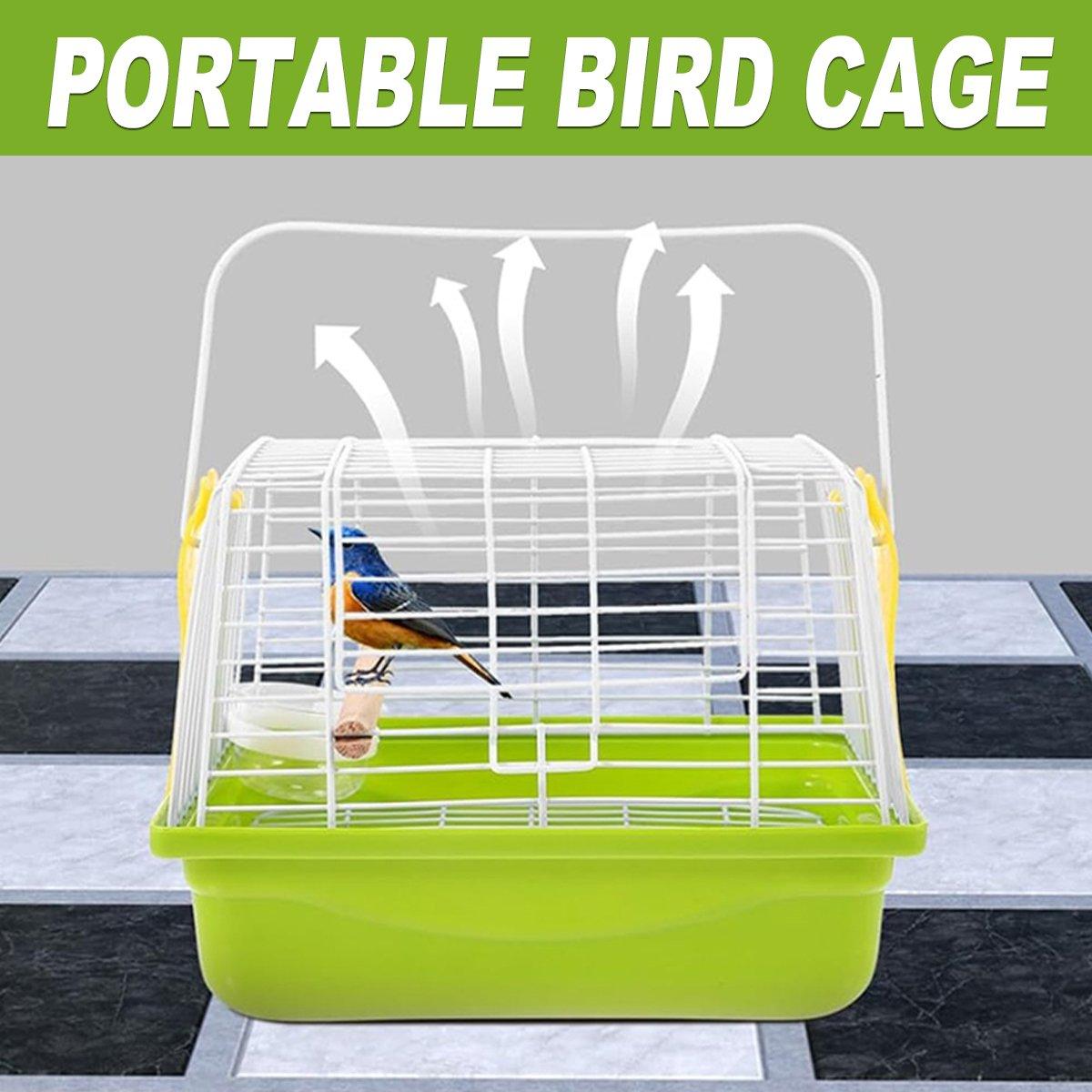 Portable Parrot Exterior Cage Small Bird Cage Outdoor Flight Cage for Pets V528-BIRDCAGE-BP-784925