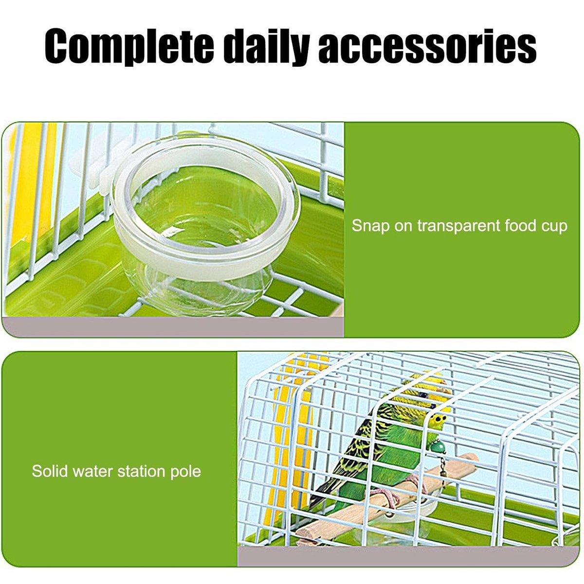 Portable Parrot Exterior Cage Small Bird Cage Outdoor Flight Cage for Pets V528-BIRDCAGE-BP-784925