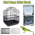 L Size Shell Skirt Mesh Cover Pet Bird Cage Guard Nylon Net Seed Catcher - White V528-BIRDCAGE-L-WHITE-73683