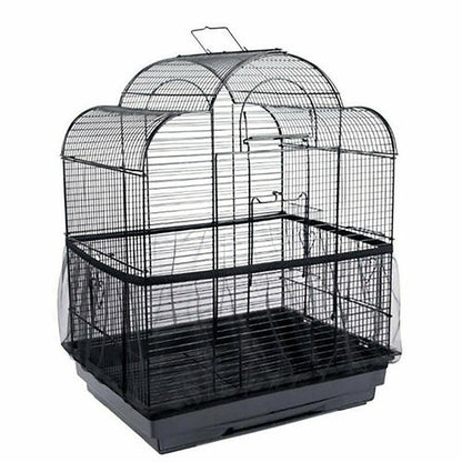 L Size Shell Skirt Mesh Cover Pet Bird Cage Guard Nylon Net Seed Catcher - White V528-BIRDCAGE-L-WHITE-73683