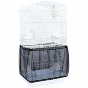 L Size Shell Skirt Mesh Cover Pet Bird Cage Guard Nylon Net Seed Catcher - White V528-BIRDCAGE-L-WHITE-73683