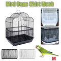 M Size Shell Skirt Mesh Cover Pet Bird Cage Guard Nylon Net Seed Catcher - White V528-BIRDCAGE-M-WHITE-98662