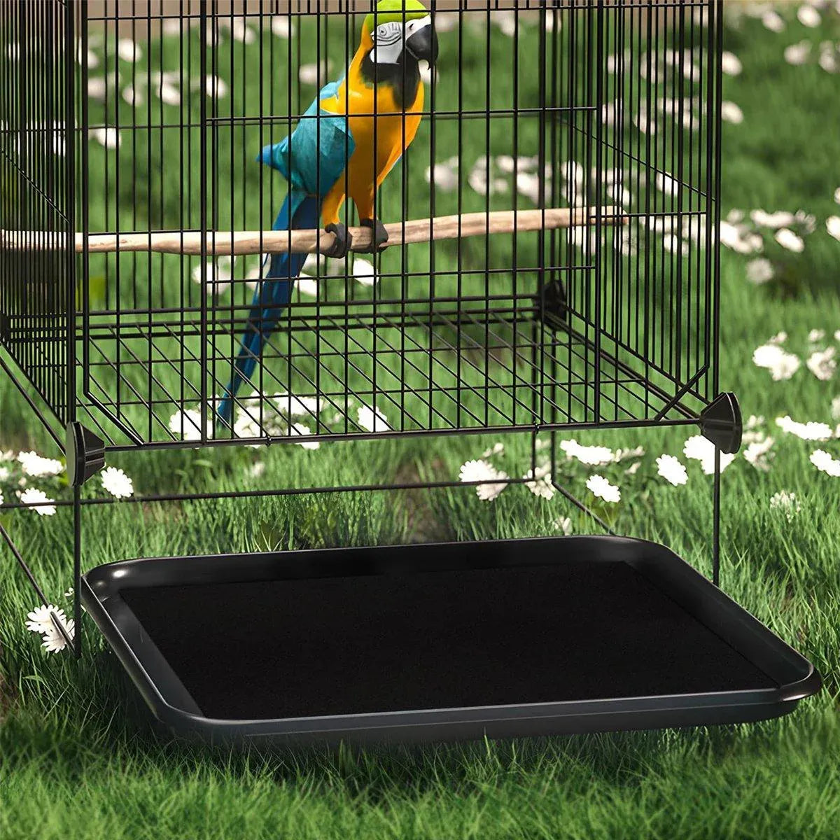 30pcs Disposable Birdcage Liner Pads Pet Cage Liner Bedding for Birds and Parrot V528-BIRDCAGE-MAT-BLACK-164862