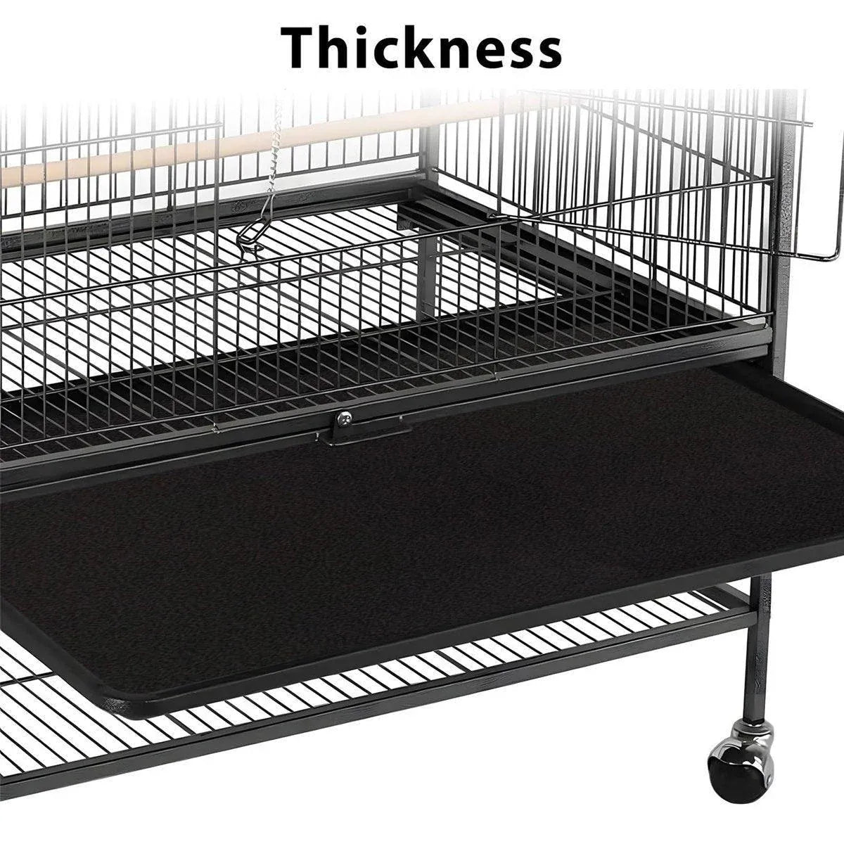 30pcs Disposable Birdcage Liner Pads Pet Cage Liner Bedding for Birds and Parrot V528-BIRDCAGE-MAT-BLACK-164862