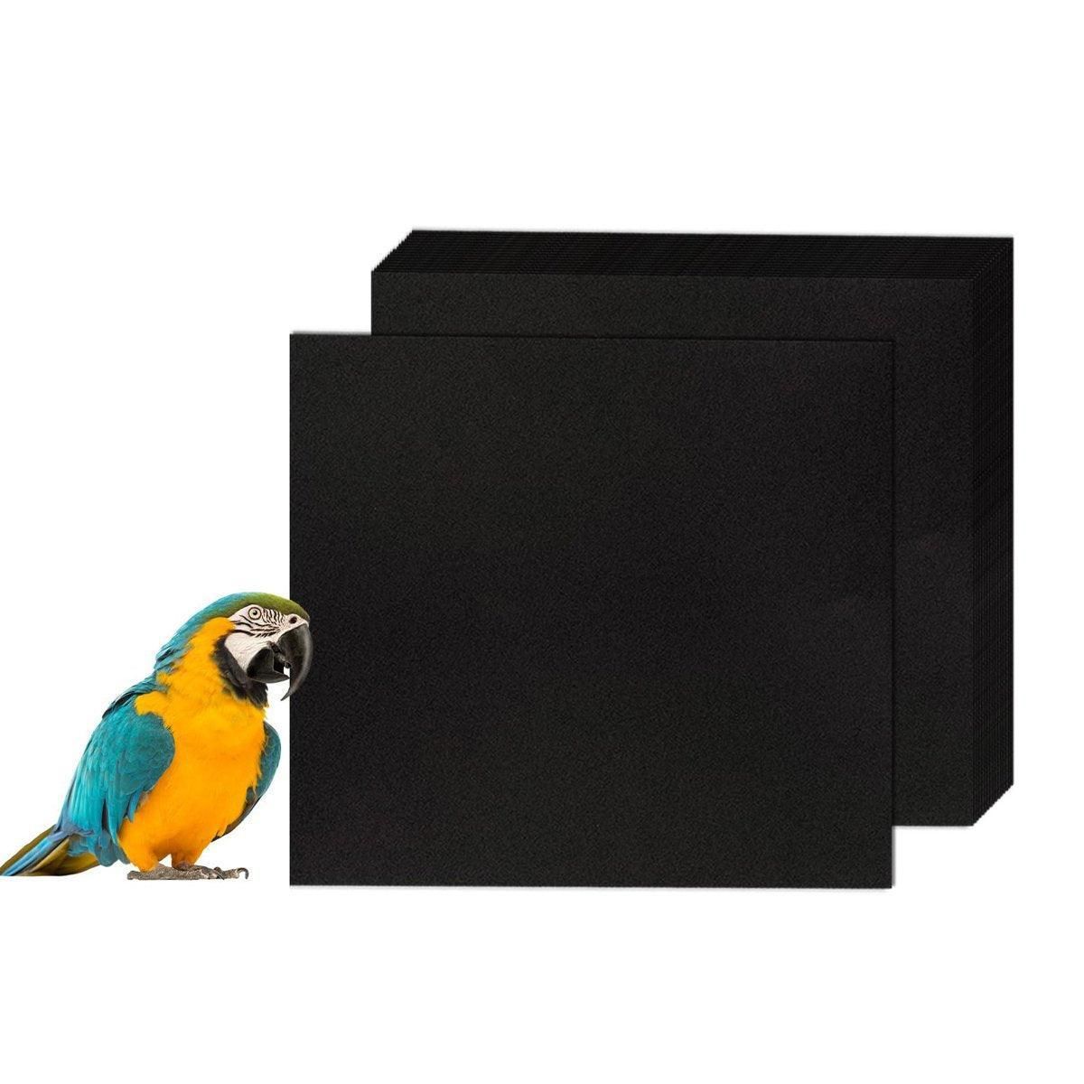 30pcs Disposable Birdcage Liner Pads Pet Cage Liner Bedding for Birds and Parrot V528-BIRDCAGE-MAT-BLACK-164862