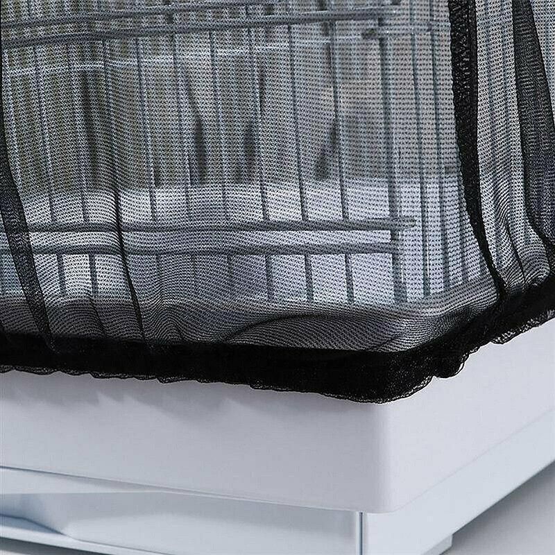 S Size Shell Skirt Mesh Cover Pet Bird Cage Guard Nylon Net Seed Catcher - White V528-BIRDCAGE-S-WHITE-52722