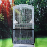 S Size Shell Skirt Mesh Cover Pet Bird Cage Guard Nylon Net Seed Catcher - White V528-BIRDCAGE-S-WHITE-52722