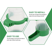 4Pcs/Set Drinker Food Feeder Water Clip For Cage Bird Parrot Cockatiel Budgie Au V528-BIRDDRINKER-4PCS-90230