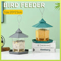 Garden Hanging Wild Bird Feeder Birds Gazebo Shape Container Waterproof Outdoor - Green V528-BIRDFEEDER-GREEN-5335454-1