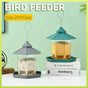 Garden Hanging Wild Bird Feeder Birds Gazebo Shape Container Waterproof Outdoor - Green V528-BIRDFEEDER-GREEN-5335454-1