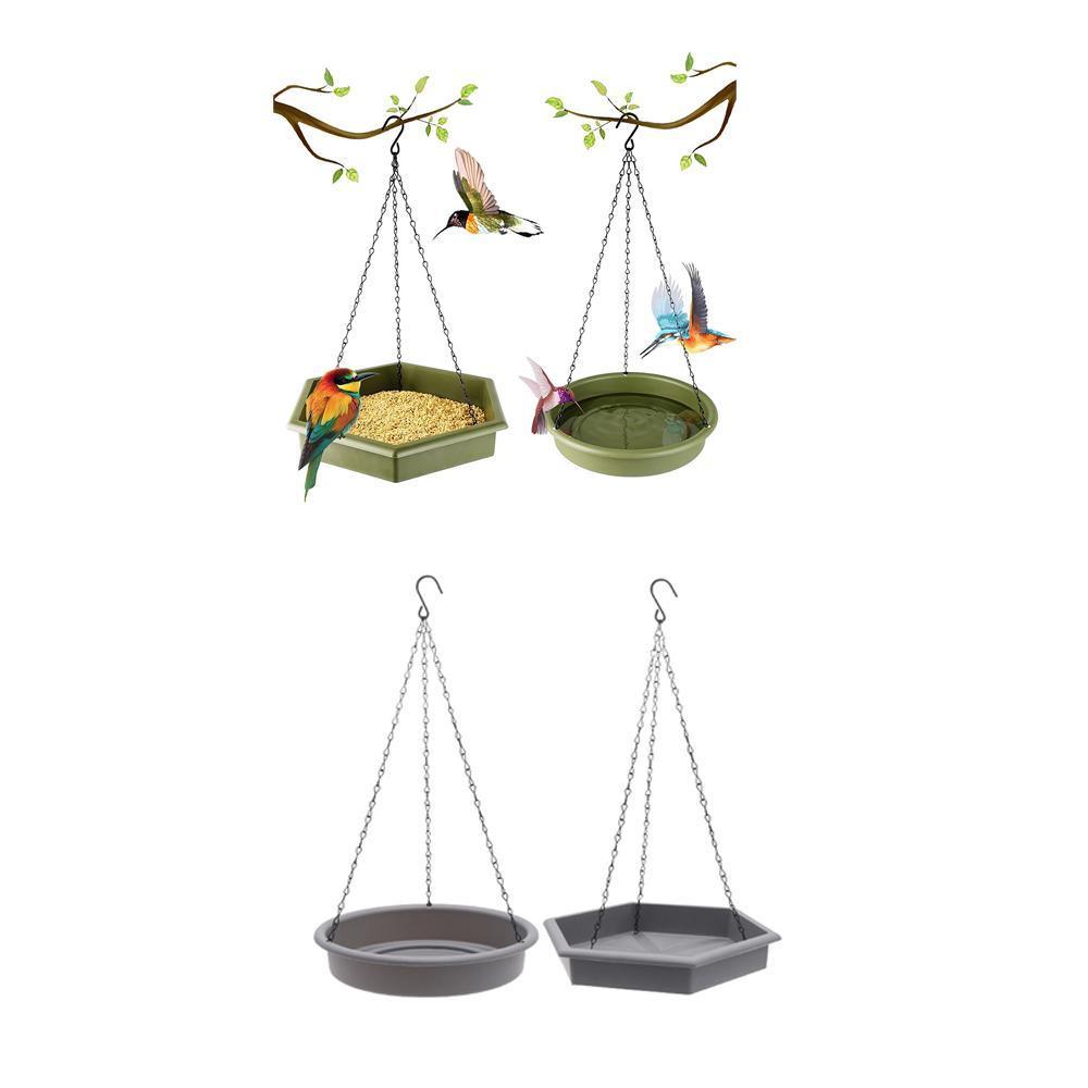 Outdoor Garden Hanging Bird Feeder Garden Automatic Hummingbird Water Feeder - Green V528-BIRDFEEDER-GREEN-688152