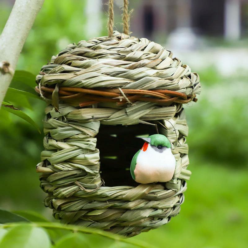 Qttie Bird Nest Breeding Box House Bed Cage Hut Cave Canary Finch Budgie Parrot - Water drop V528-BIRDNEST-WATERDROP-659810