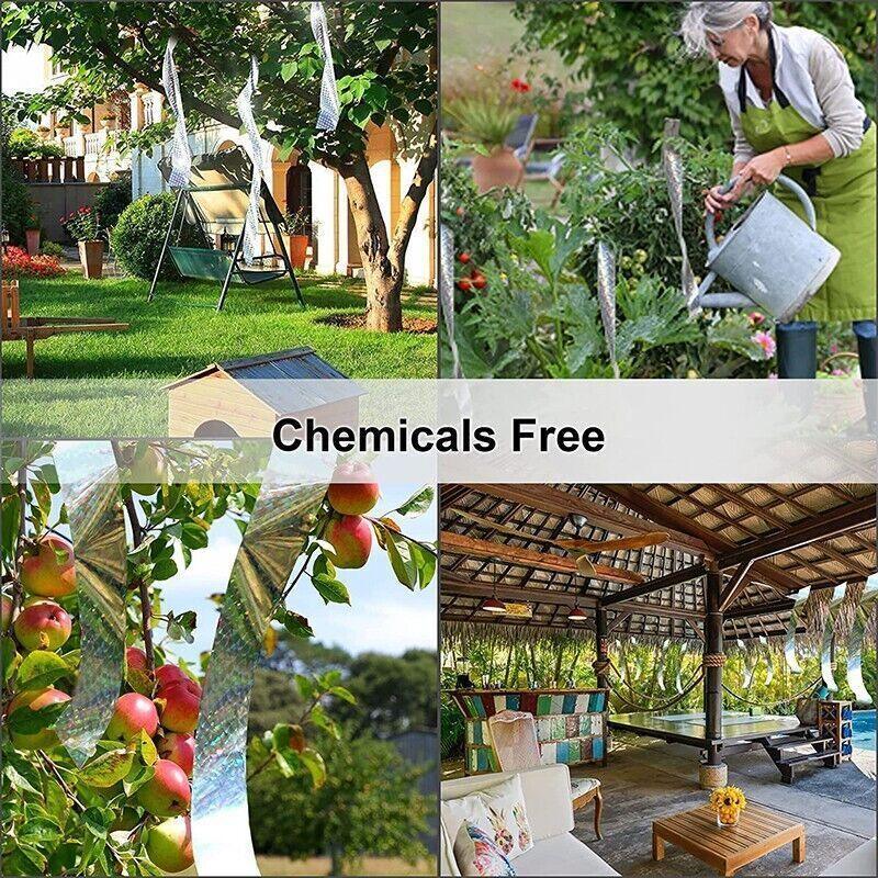 80m Reflective Bird Repellent Tape Double-Sided Flash Ribbon for Garden and Orchard V528-BIRDREPELLENT-2-4CM-80M-65679
