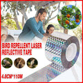 Bird Repellent Laser Reflective Tape Garden Birds Deterrent Double-Side Tapes V528-BIRDREPELLENT-4-8CM-110M-11092