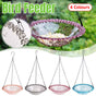 Balcony Bird Feeder Hanging Rail Mount Outdoor Suspended Feeding Station Garden - Pink V528-BIRDS-1-PINK-420566