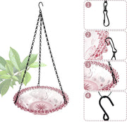 Balcony Bird Feeder Hanging Rail Mount Outdoor Suspended Feeding Station Garden - Pink V528-BIRDS-1-PINK-420566