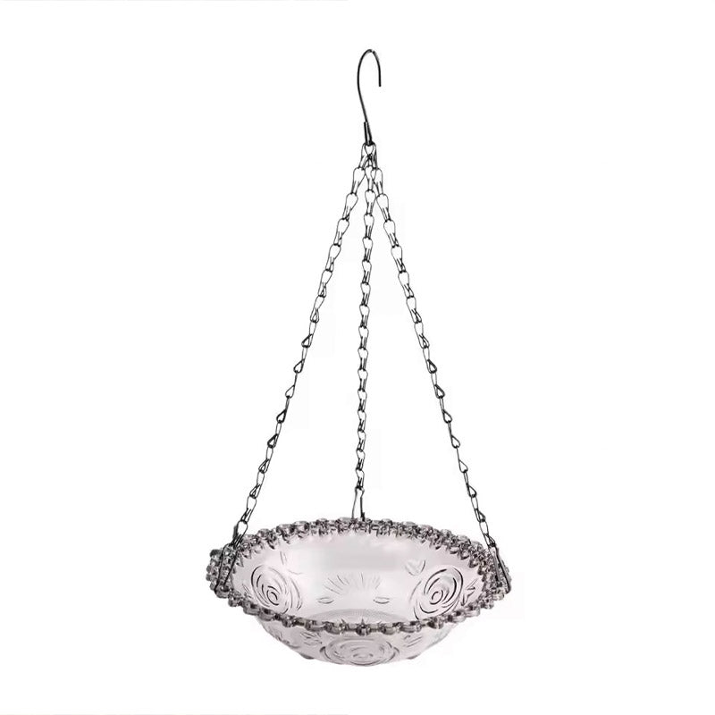 Balcony Bird Feeder Hanging Rail Mount Outdoor Suspended Feeding Station Garden - Pink V528-BIRDS-1-PINK-420566