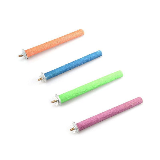 5 Sizes Colorful Pet Bird Cage Perches Stand Platform Chew Toy For Parrot Bites - 15CM V528-BIRDTOY-15CM-879198