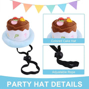 Pet Birthday Cake Hat and Triangle Towel combination Fun Party Dress Up for Pets - Pink V528-BIRTHDAY-SUIT-CD-PINK-202872