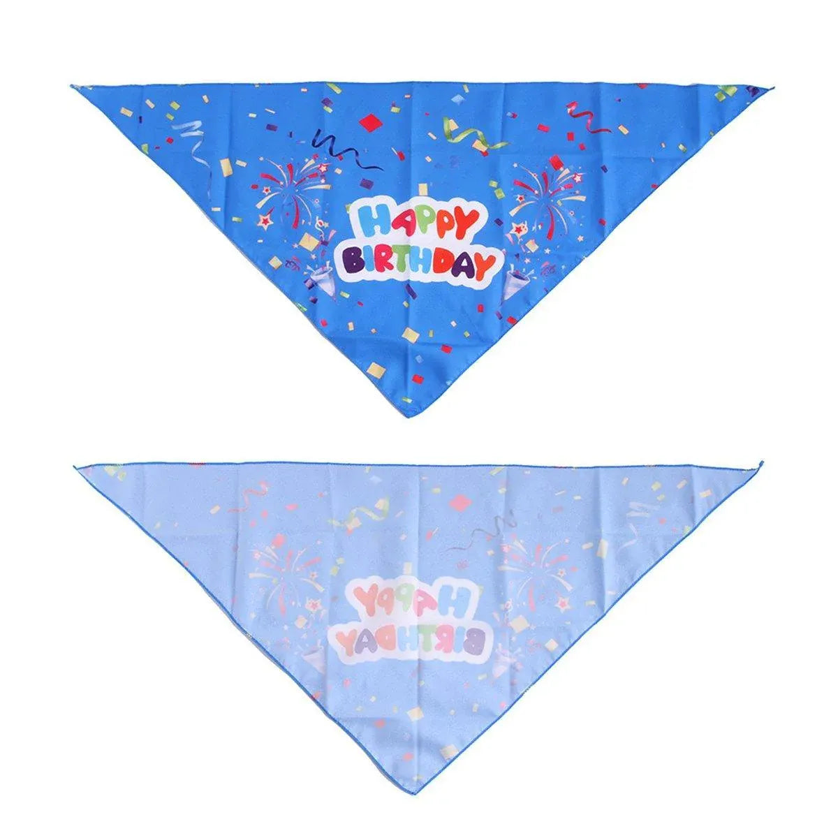 Pet Birthday Cake Hat and Triangle Towel combination Fun Party Dress Up for Pets - Pink V528-BIRTHDAY-SUIT-CD-PINK-202872