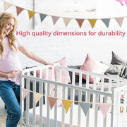 2PCS Triangle Bunting Flag Garland Hanging Flag Banner for Wedding Parties V528-BIRTHDAYBUNTING-MORANDI-2BAG-294428