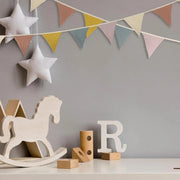 2PCS Triangle Bunting Flag Garland Hanging Flag Banner for Wedding Parties V528-BIRTHDAYBUNTING-MORANDI-2BAG-294428