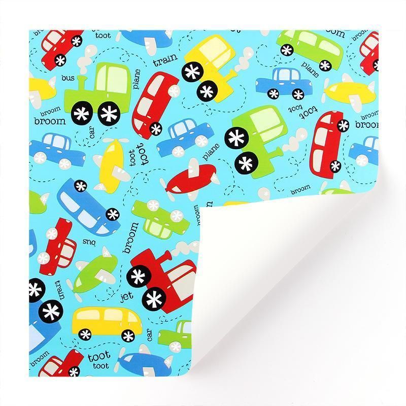 20pcs Cute Animal Cartoon Gift Wrapping Paper for Toys Bookskin and Crafts - Blue Car-20PCS V528-BIRTHDAYS-PAPER-20PCS-LDXJC-335547